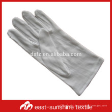 white 100%cotton jewelry gloves
